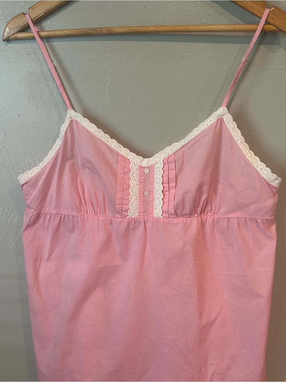 Vintage Aeropostale Pink baby Doll Lace-Trim Sleep Chemise - Picture 2 of 14